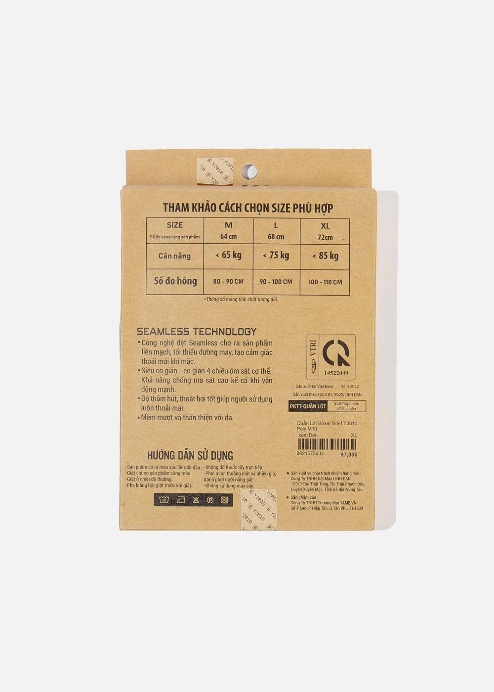 Quần Lót Boxer Dài Quần Lót Boxer Dài Beginner 82 Xám