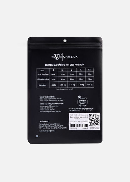 Quần Lót Boxer Ngắn Quần Lót Boxer Ngắn #Y2010 L02 Xanh Đen