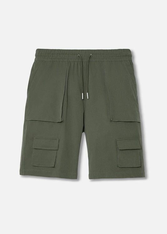 Quần Short Dù Quần Short No Style M91 Xám Rêu