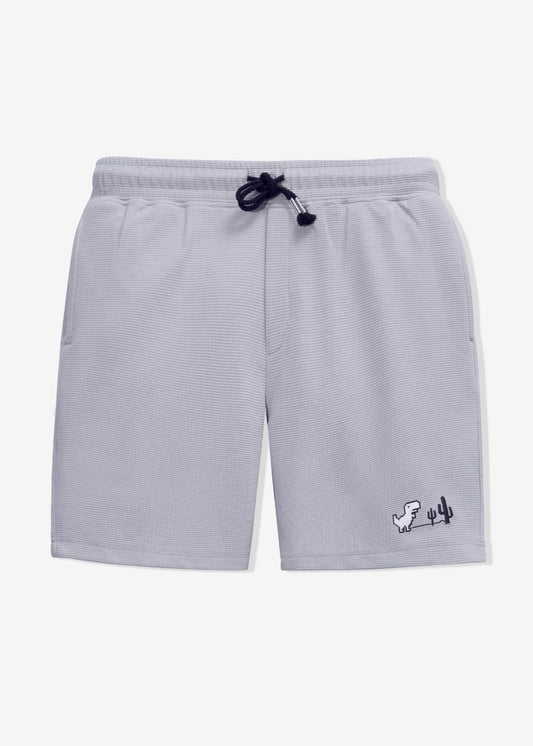 Quần Short Thun Quần Short Seventy Seven 30 Xám Trắng