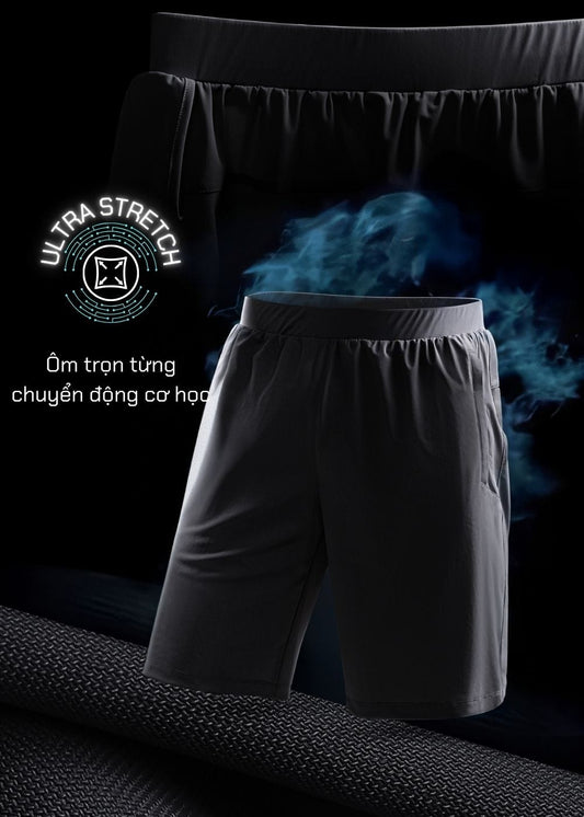 Quần Short Dù Quần Short The Trainer 014 Xám
